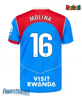 Atletico Madrid Nahuel Molina #16 Tricou Fotbal Replică 2025-26 Barbati Treilea